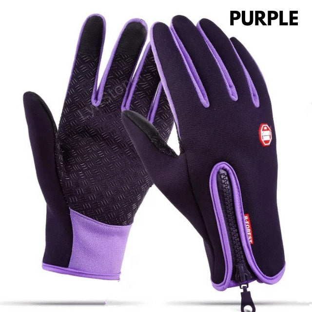 Winter Gloves Thermal Gloves Touch Screen Riding Motorcycle Sliding Waterproof Sports Gloves With Fleece